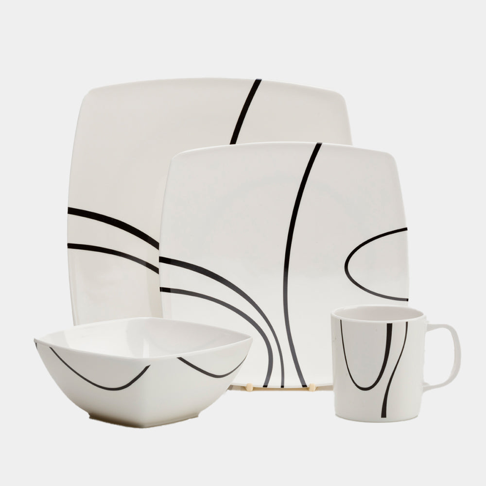 Ensemble de 12 pièces en mélamine Flamefield Zen